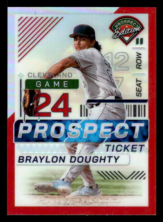 2024 Panini Prospect Edition #48 Braylon Doughty Red Holo #/199