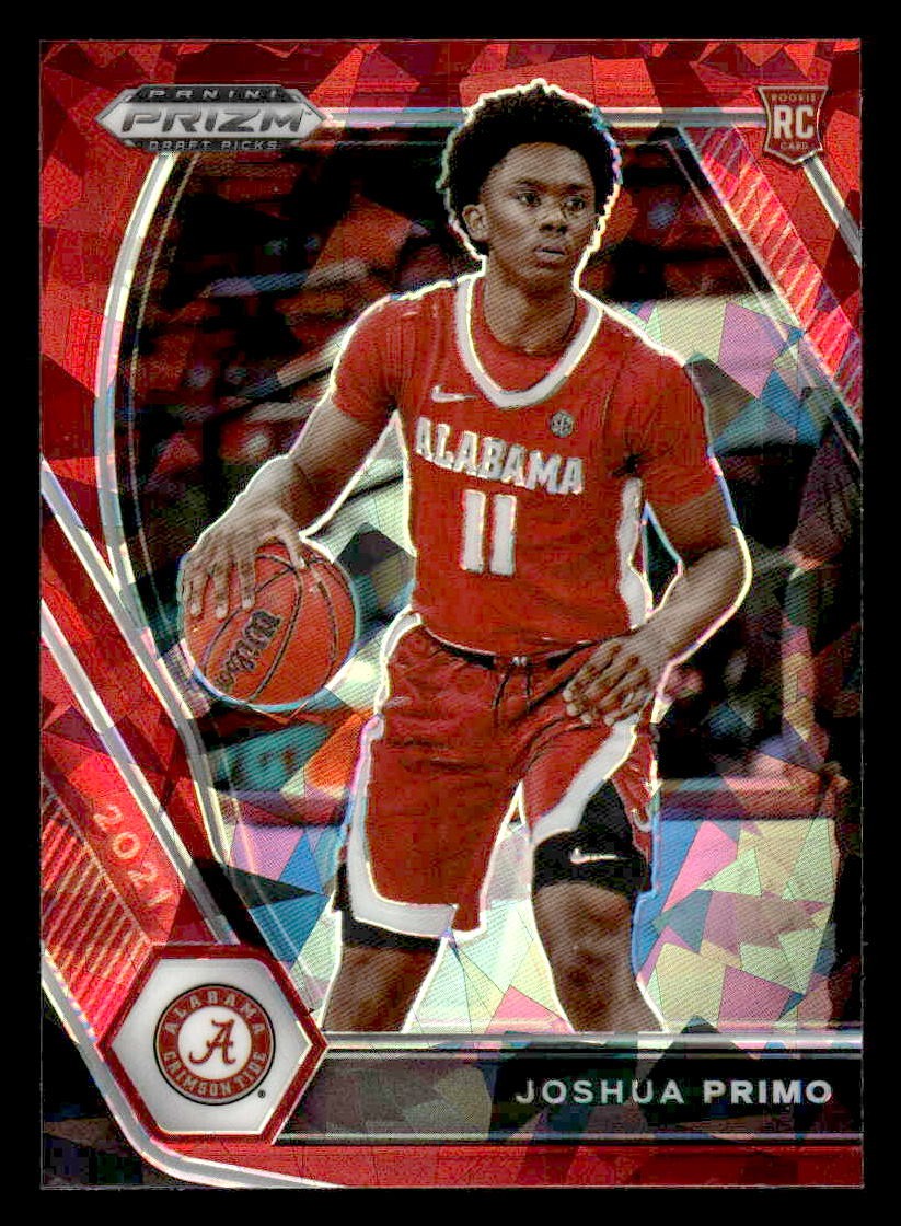 2021 Panini Prizm Draft Picks #50 Joshua Primo Red Ice