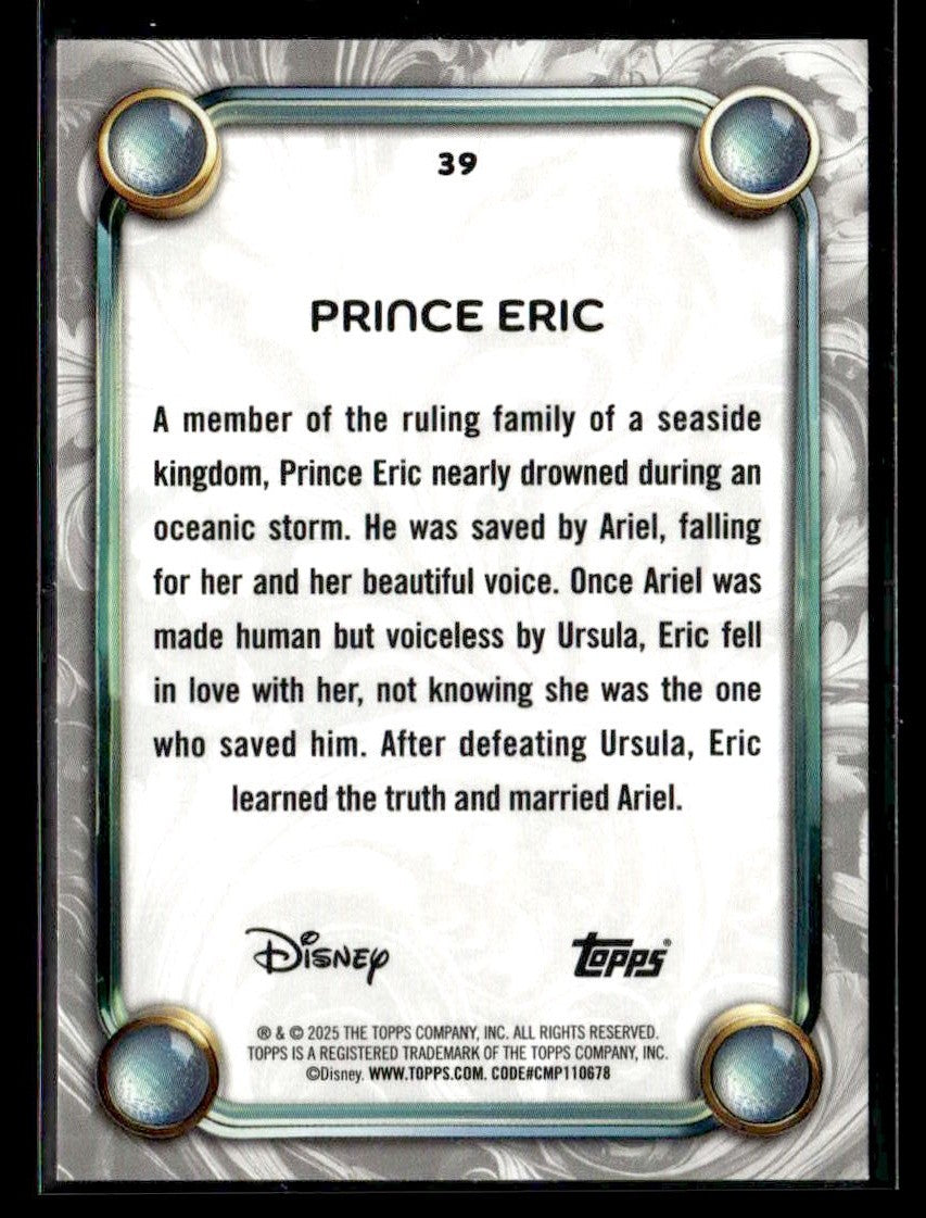 2025 Topps Disney Wonder #39 Prince Eric