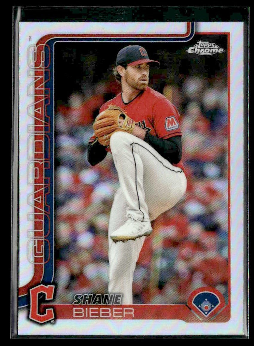 2025 Topps Chrome #13 Shane Bieber Refractors