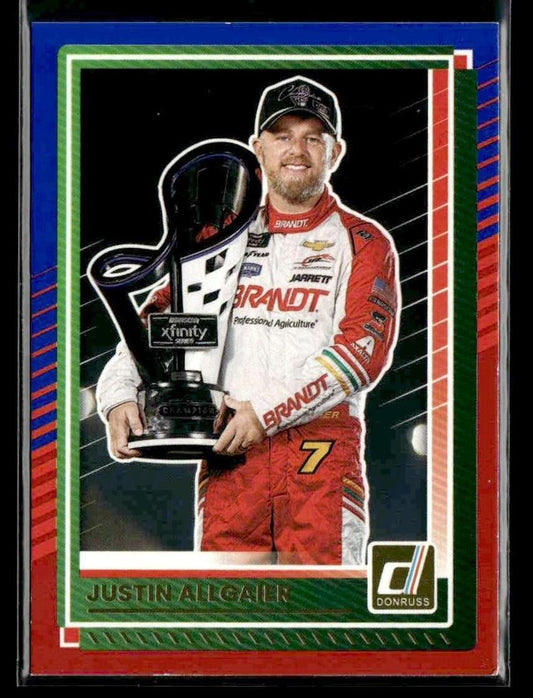 2025 Donruss #5 Justin Allgaier Red and Blue