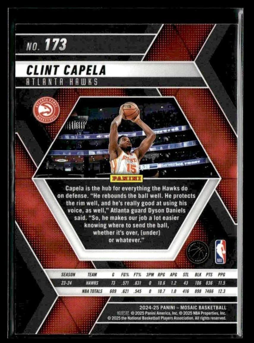 2024-25 Panini Mosaic #173 Clint Capela