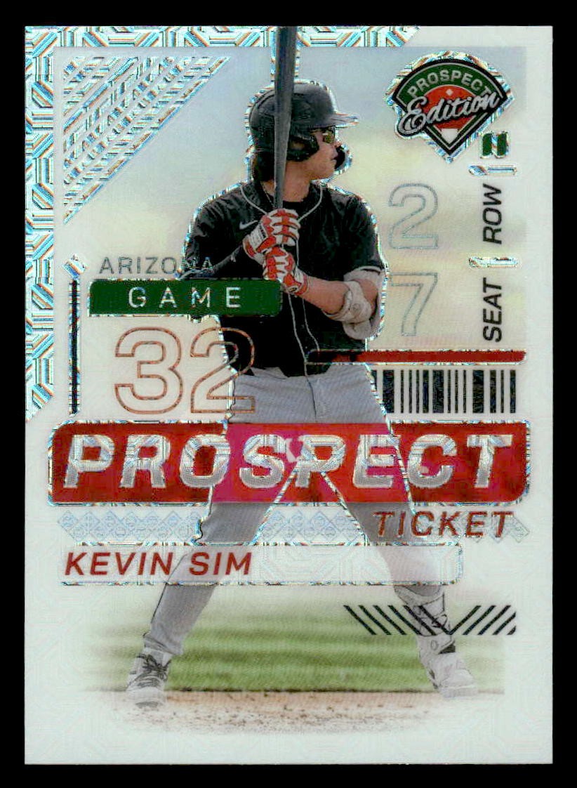 2024 Panini Prospect Edition #147 Kevin Sim Mojo Holo #/25
