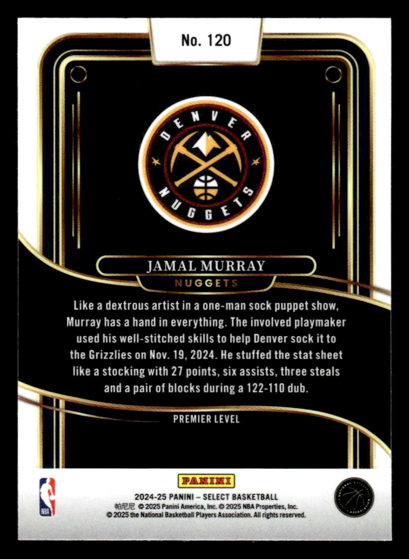2024-25 Panini Select #120 Jamal Murray