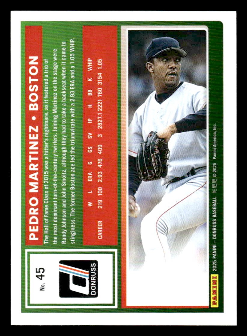 2025 Donruss #45 Pedro Martinez