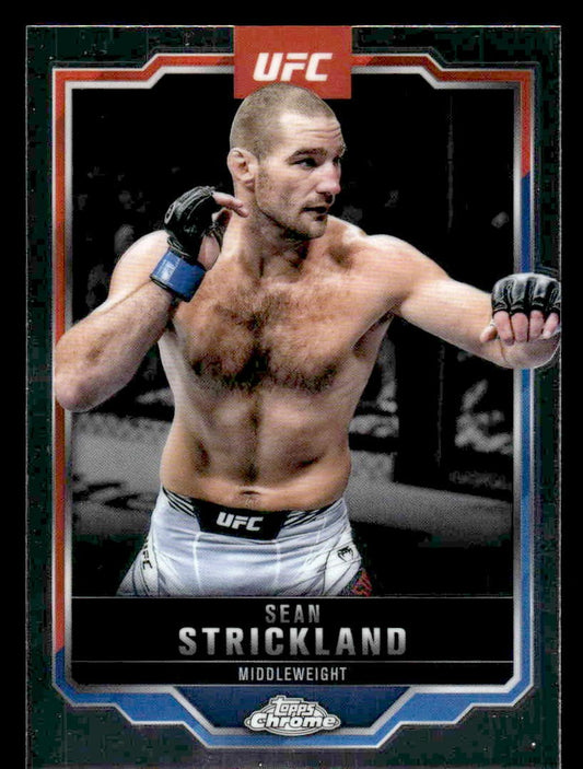 2025 Topps Chrome UFC #74 Sean Strickland