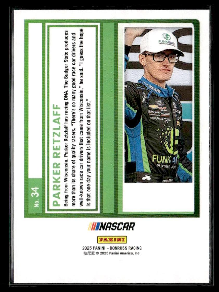 2025 Donruss #34 Parker Retzlaff Red and Blue