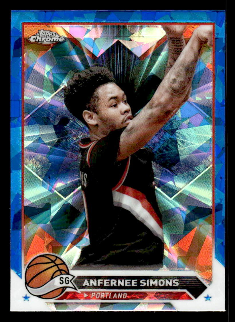 2023-24 Topps Chrome Sapphire Edition #143 Anfernee Simons