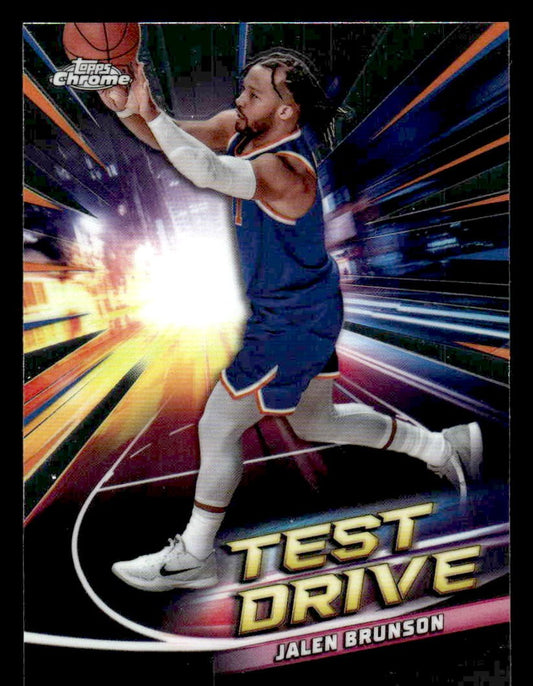 2024-25 Topps Chrome #TD-15 Jalen Brunson Test Drive
