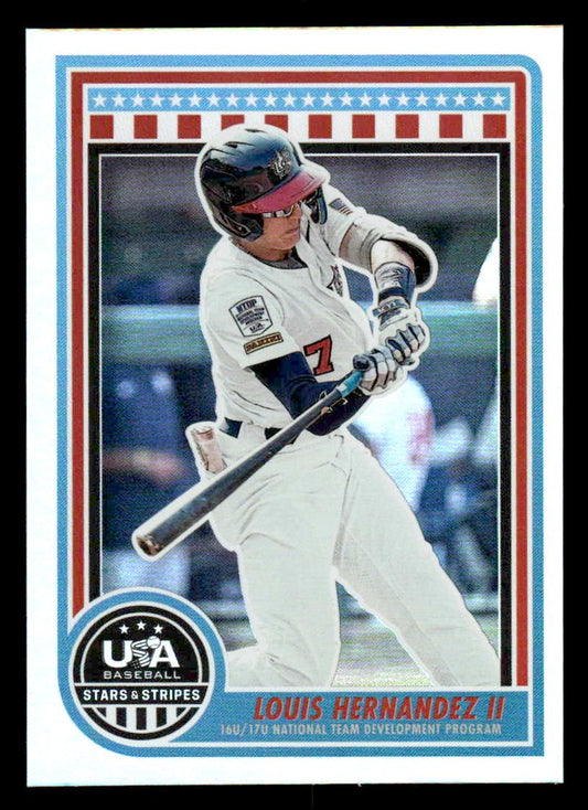 2025 Panini Stars and Stripes USA Baseball #126 Louis Hernandez II