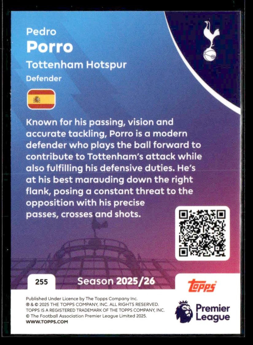 2025-26 Topps Premier League #255 Pedro Porro