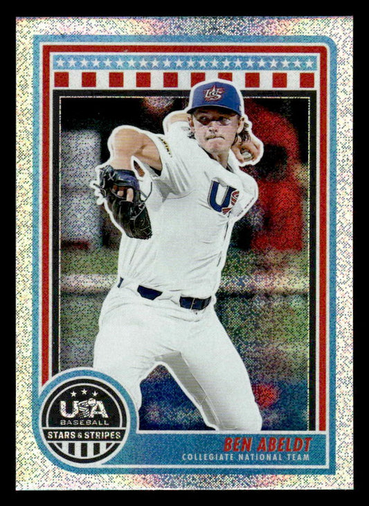 2025 Panini Stars and Stripes USA Baseball #12 Ben Abeldt Opening Day