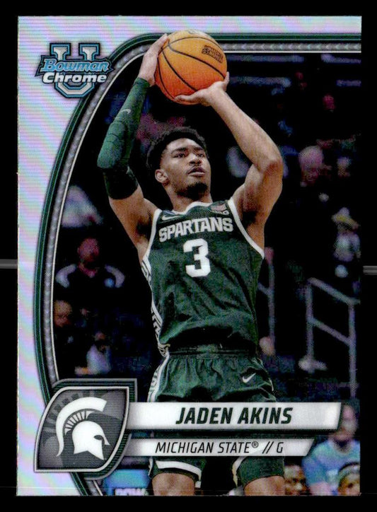 2024-25 Bowman University Chrome #80 Jaden Akins Refractor
