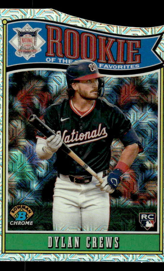 2025 Bowman #ROY-1 Dylan Crews Rookie of the Year Favorites Mega Refractor