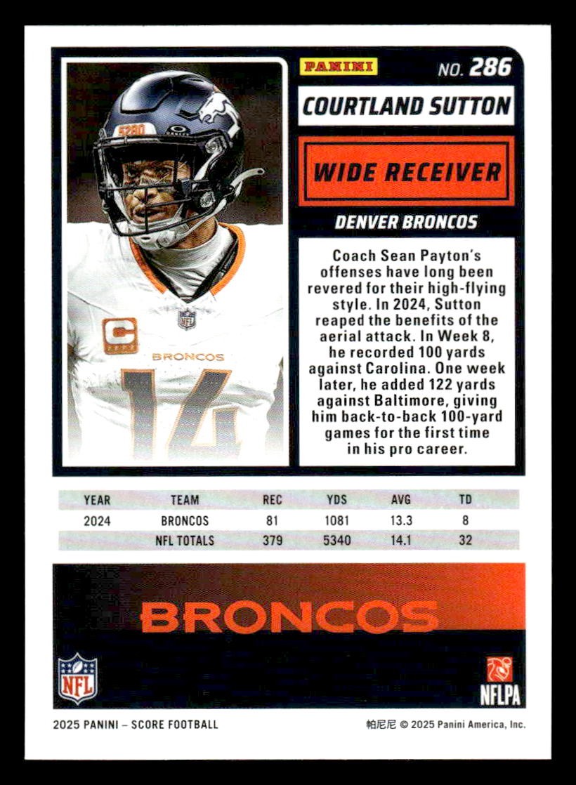 2025 Score-A-Treat #286 Courtland Sutton
