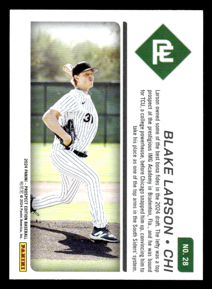 2024 Panini Prospect Edition #28 Blake Larson