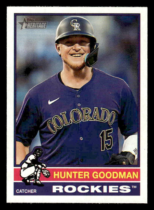 2025 Topps Heritage #217 Hunter Goodman