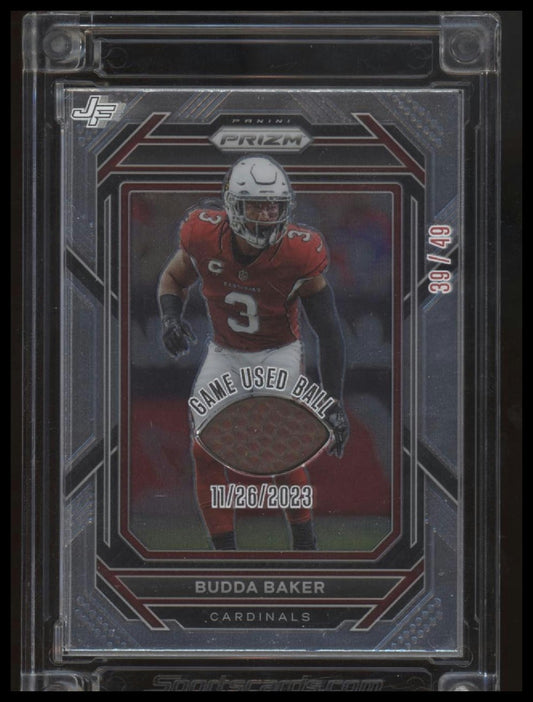 2024 Jersey Fusion Budda Baker Game Used Ball Patch - #39/49
