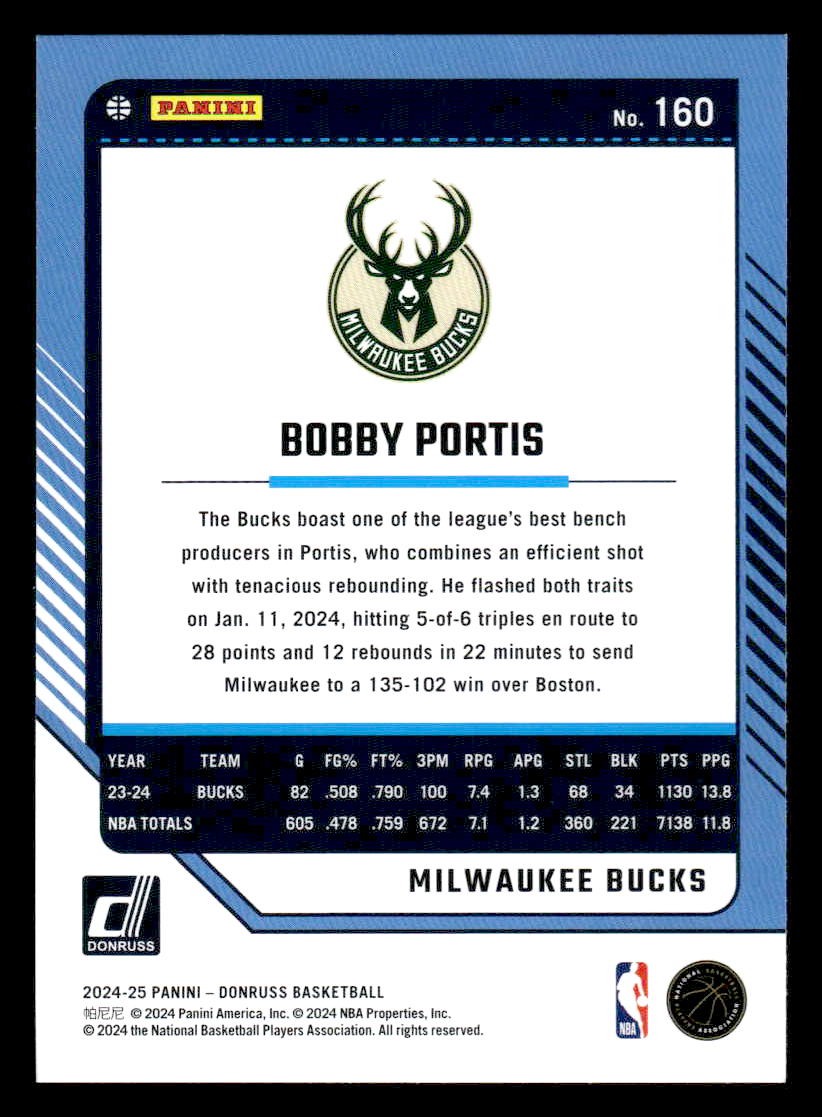 2024-25 Donruss #160 Bobby Portis