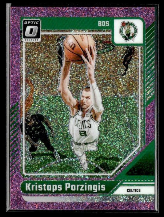 2024-25 Donruss Optic #94 Kristaps Porzingis Pink Glitter #/275