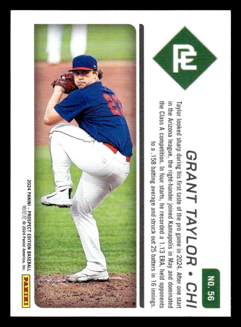 2024 Panini Prospect Edition #56 Grant Taylor