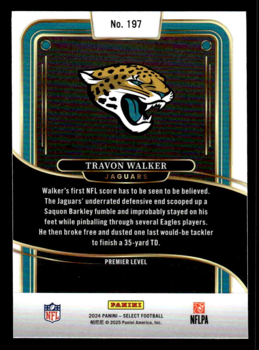 2024 Panini Select #197 Travon Walker
