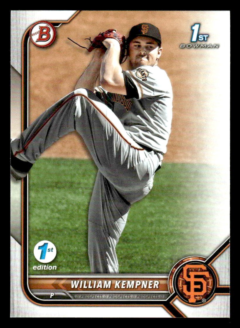 2022 Bowman Draft 1st Edition #BD-3 William Kempner