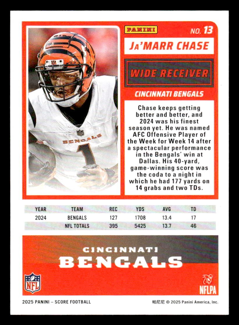2025 Score-A-Treat #13 Ja'Marr Chase