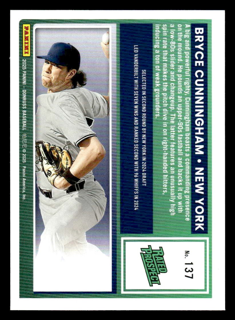 2025 Donruss #137 Bryce Cunningham