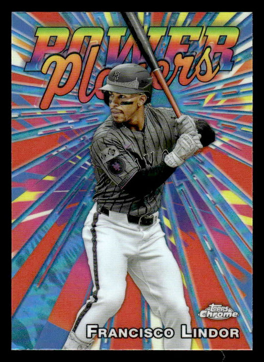 2025 Topps Chrome #PP-9 Francisco Lindor Power Players