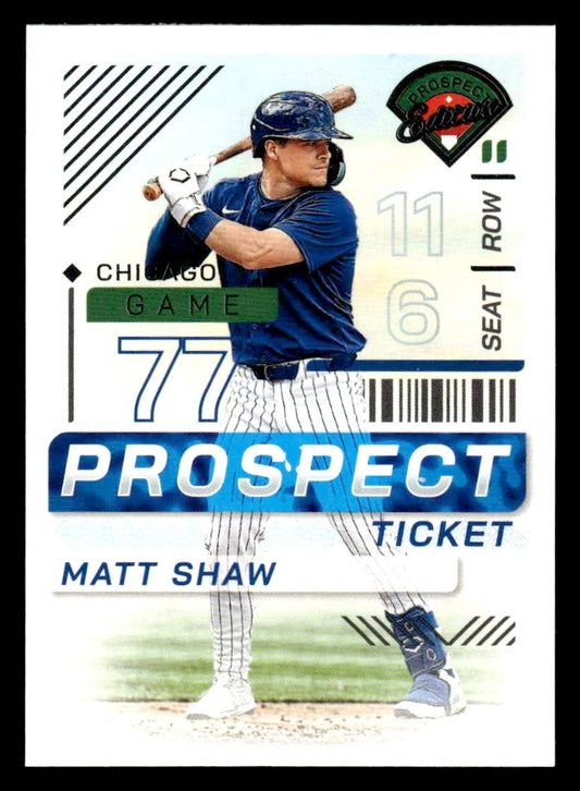 2024 Panini Prospect Edition #39 Matt Shaw