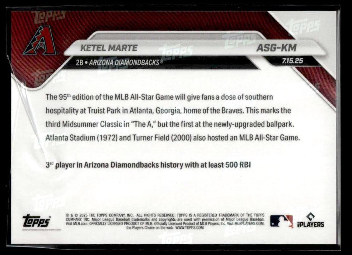 2025 Topps Now MLB All-Star Game #ASG-KM Ketel Marte