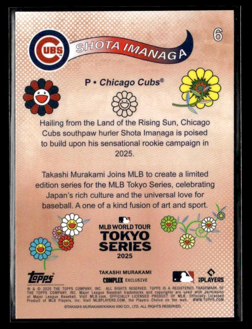 2025 Topps MLB World Tour Tokyo Series Takashi Murakami #6 Shota Imanaga