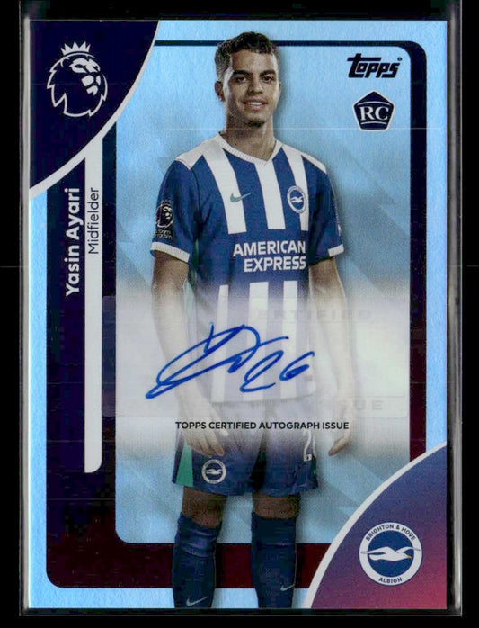 2025-26 Topps Premier League #AC-YA Yasin Ayari Autographs Rainbow Foil