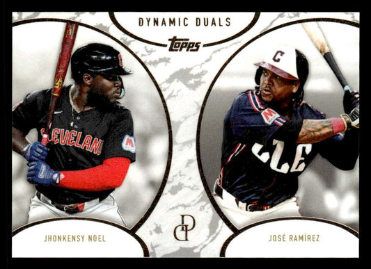 2025 Topps Dynamic Duals #4 Jhonkensy Noel / José Ramírez
