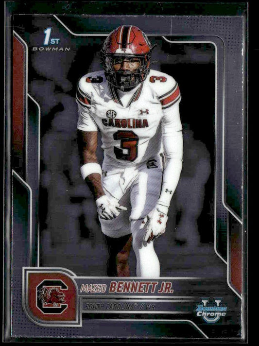 2025 Bowman University Chrome #66 Mazeo Bennett Jr.