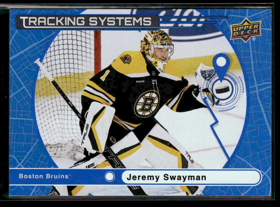 2025-26 Upper Deck #TS-5 Jeremy Swayman Tracking Systems