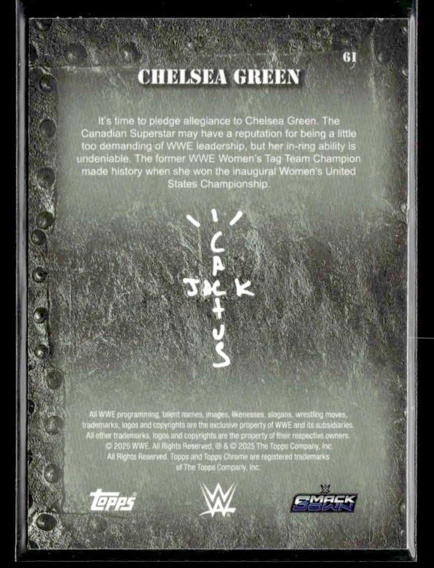 2025 Topps Chrome WWE x Cactus Jack #61 Chelsea Green