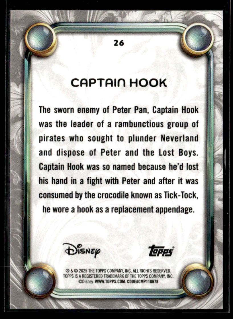 2025 Topps Disney Wonder Captain Hook