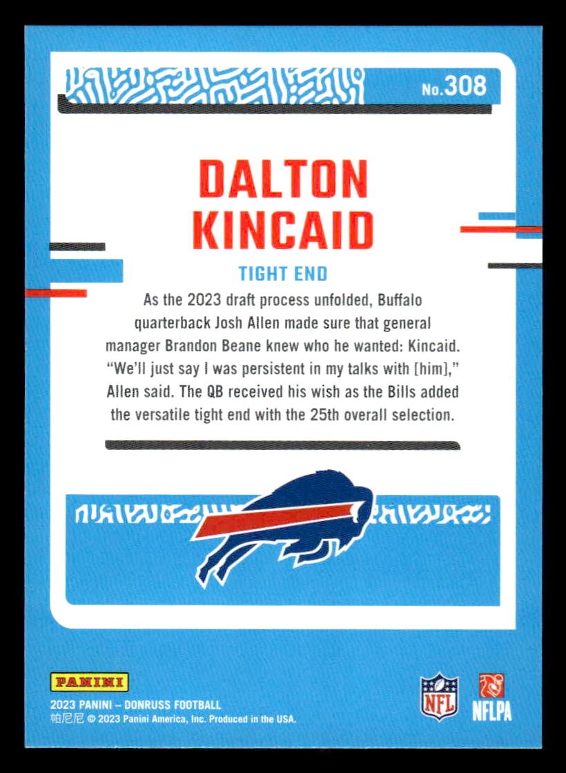 2023 Donruss #308 Dalton Kincaid