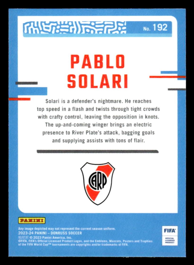 2023-24 Donruss #192 Pablo Solari Optic
