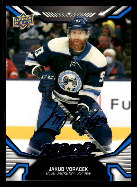 2022-23 Upper Deck MVP #82 Jakub Voracek Blue Script