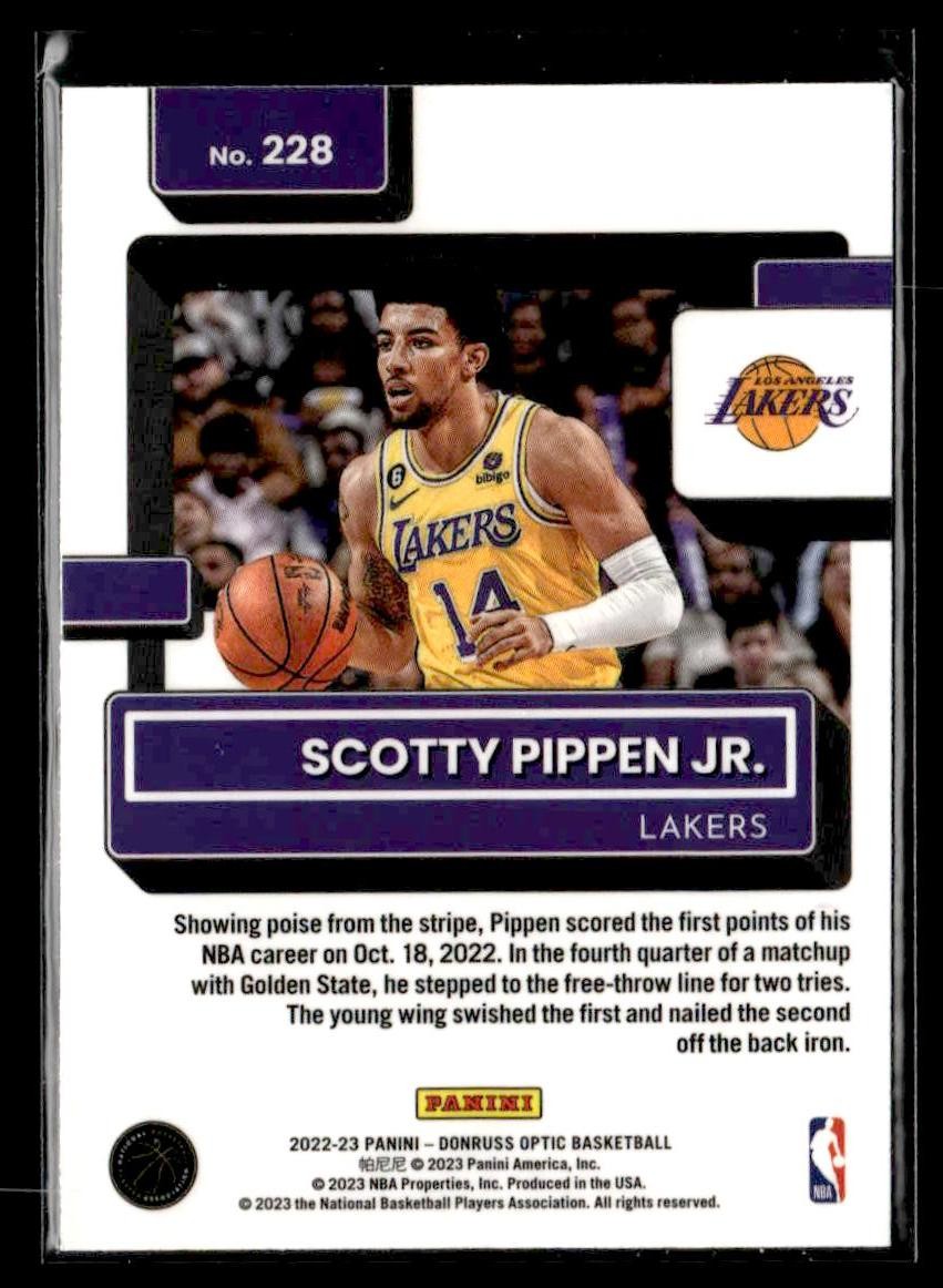 2022-23 Donruss Optic #228 Scotty Pippen Jr.