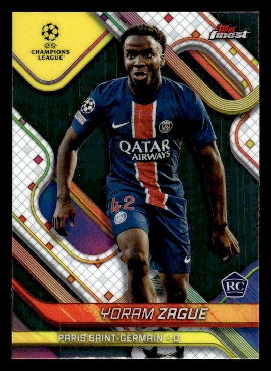 2024-25 Topps Finest UEFA Club Comp #12 Yoram Zague