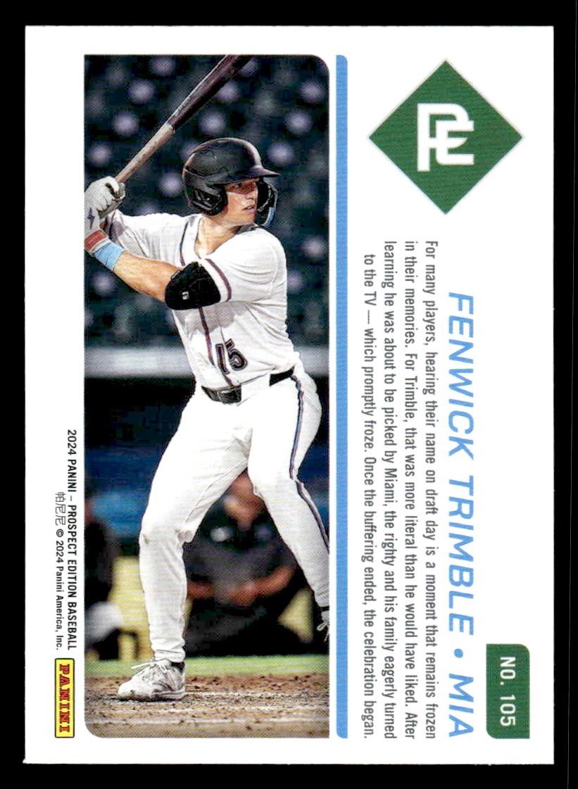 2024 Panini Prospect Edition #105 Fenwick Trimble