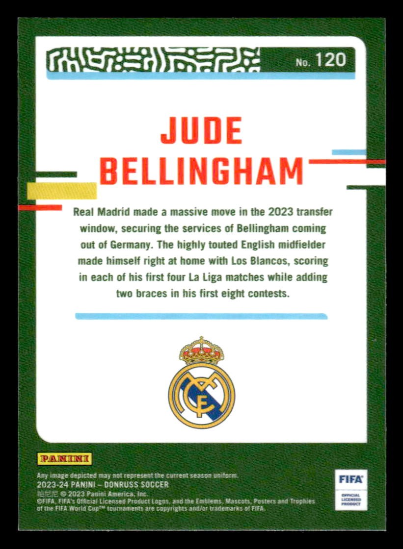 2023-24 Donruss #120 Jude Bellingham Optic