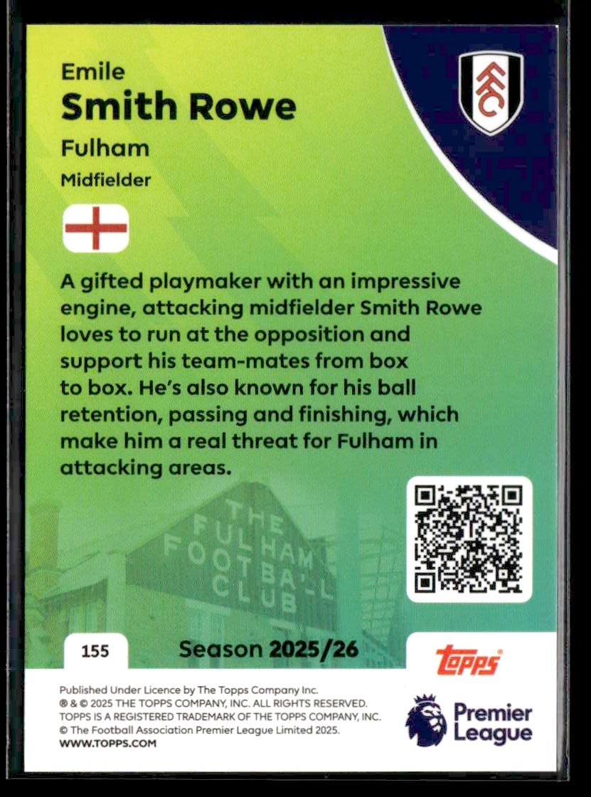 2025-26 Topps Premier League #155 Emile Smith Rowe