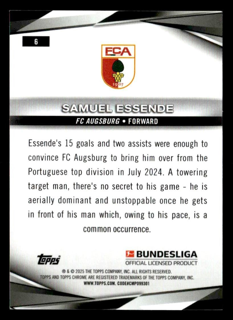 2025 Topps Chrome Bundesliga #6 Samuel Essende