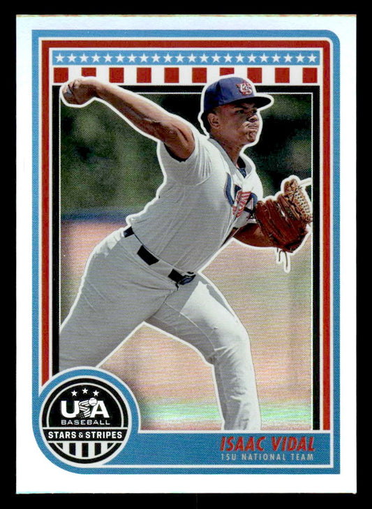 2025 Panini Stars and Stripes USA Baseball #18 Isaac Vidal