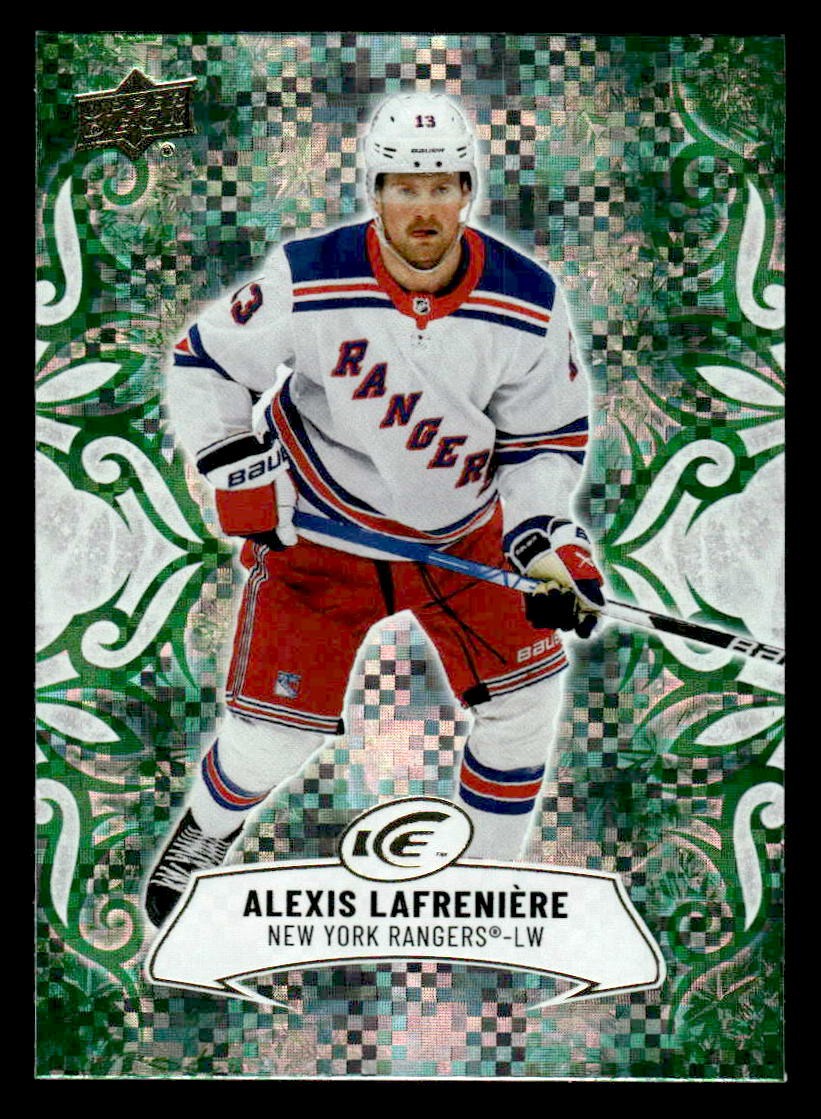 2024-25 Upper Deck Ice #42 Alexis Lafreniere Emerald Green